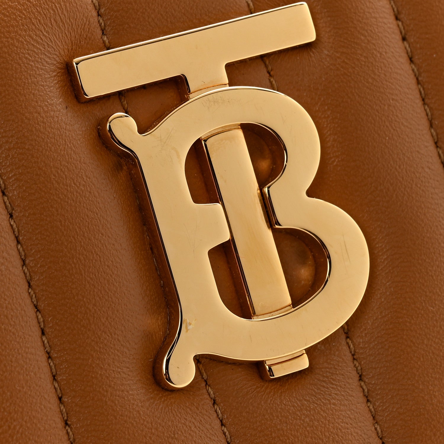 Burberry Lambskin Quilted Small Lola Camera Bag Maple Brown 10 of 10