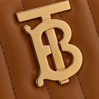 Burberry Lambskin Quilted Small Lola Camera Bag Maple Brown 10 of 10
