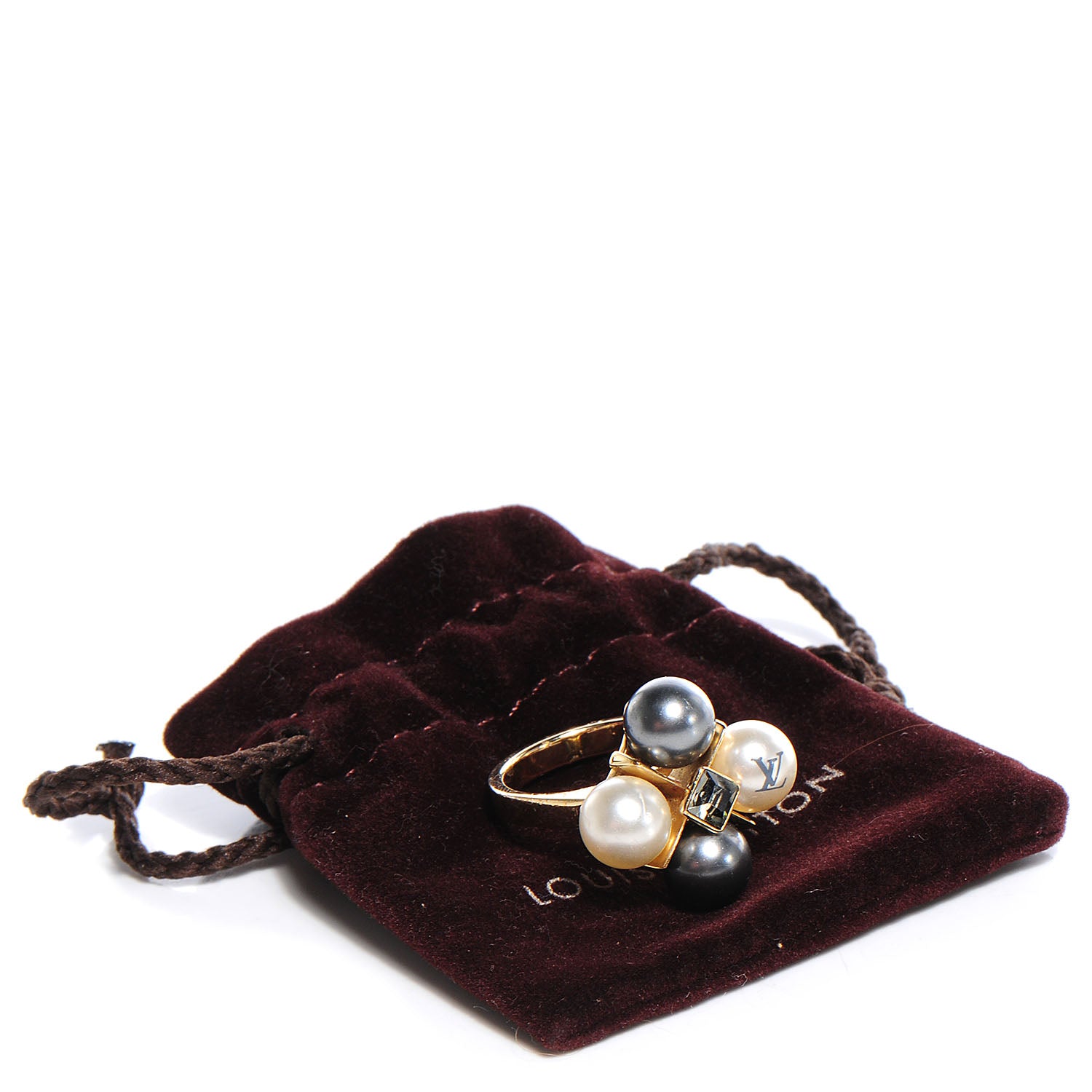 Louis Vuitton Pearl Cry Me A River Ring Medium 6.5 6 of 8