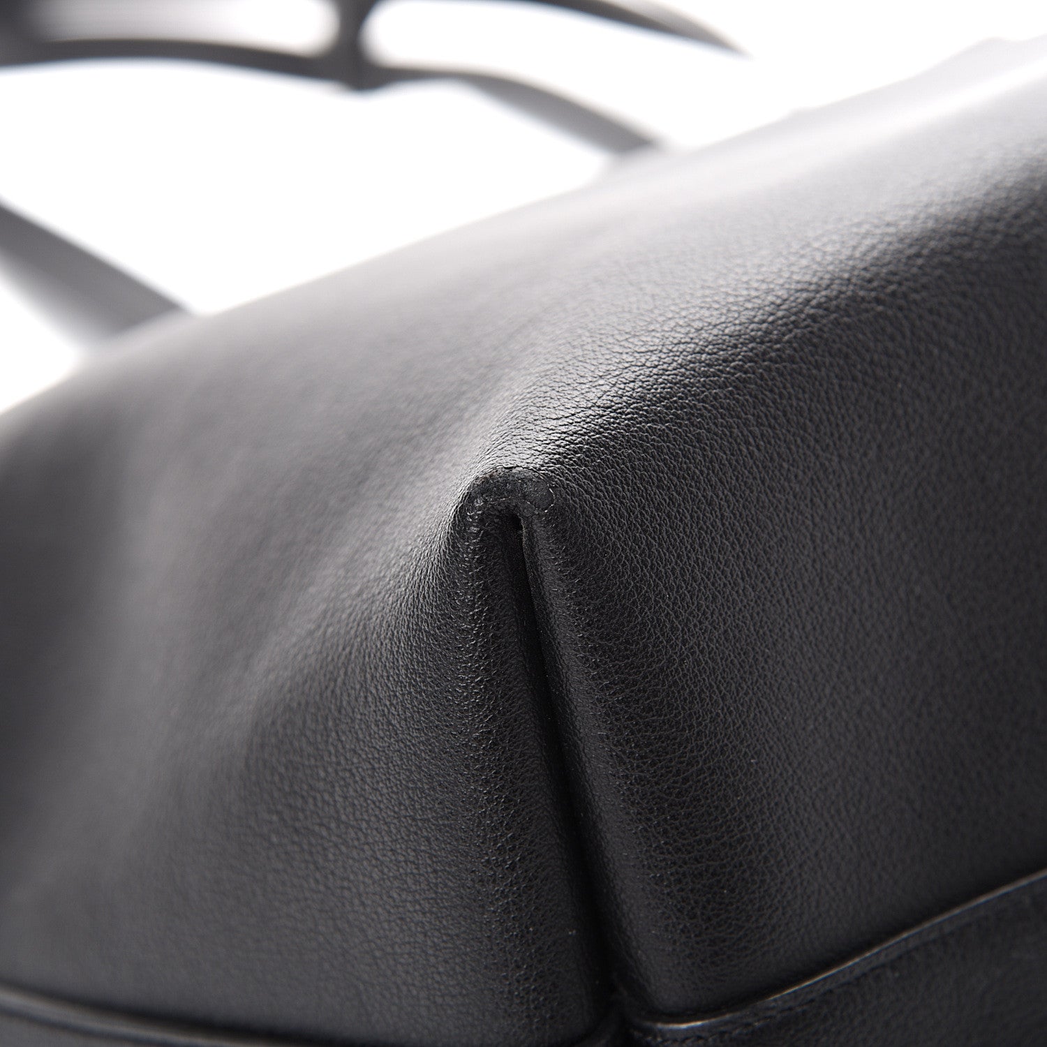 Saint Laurent Calfskin Large Shopping Tote Black 12 of 13