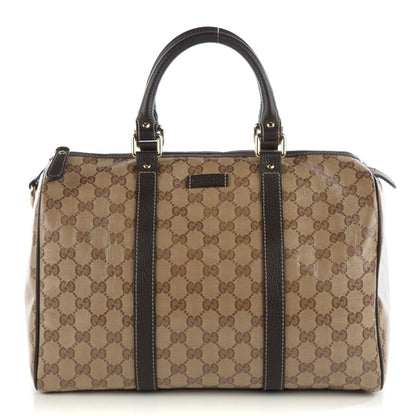 Gucci Crystal Monogram Medium Joy Boston Dark Brown 1 of 7