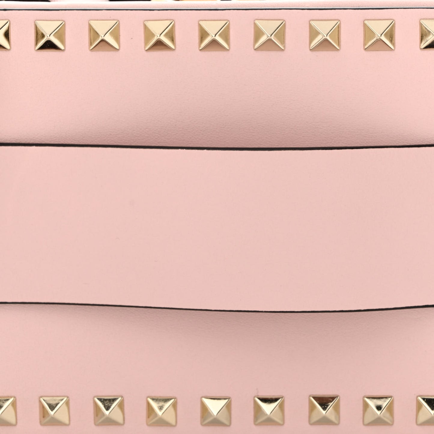 Calfskin Rockstud Crossbody Clutch Water Rose