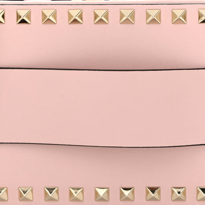 Valentino Garavani Calfskin Rockstud Crossbody Clutch Water Rose 8 of 10