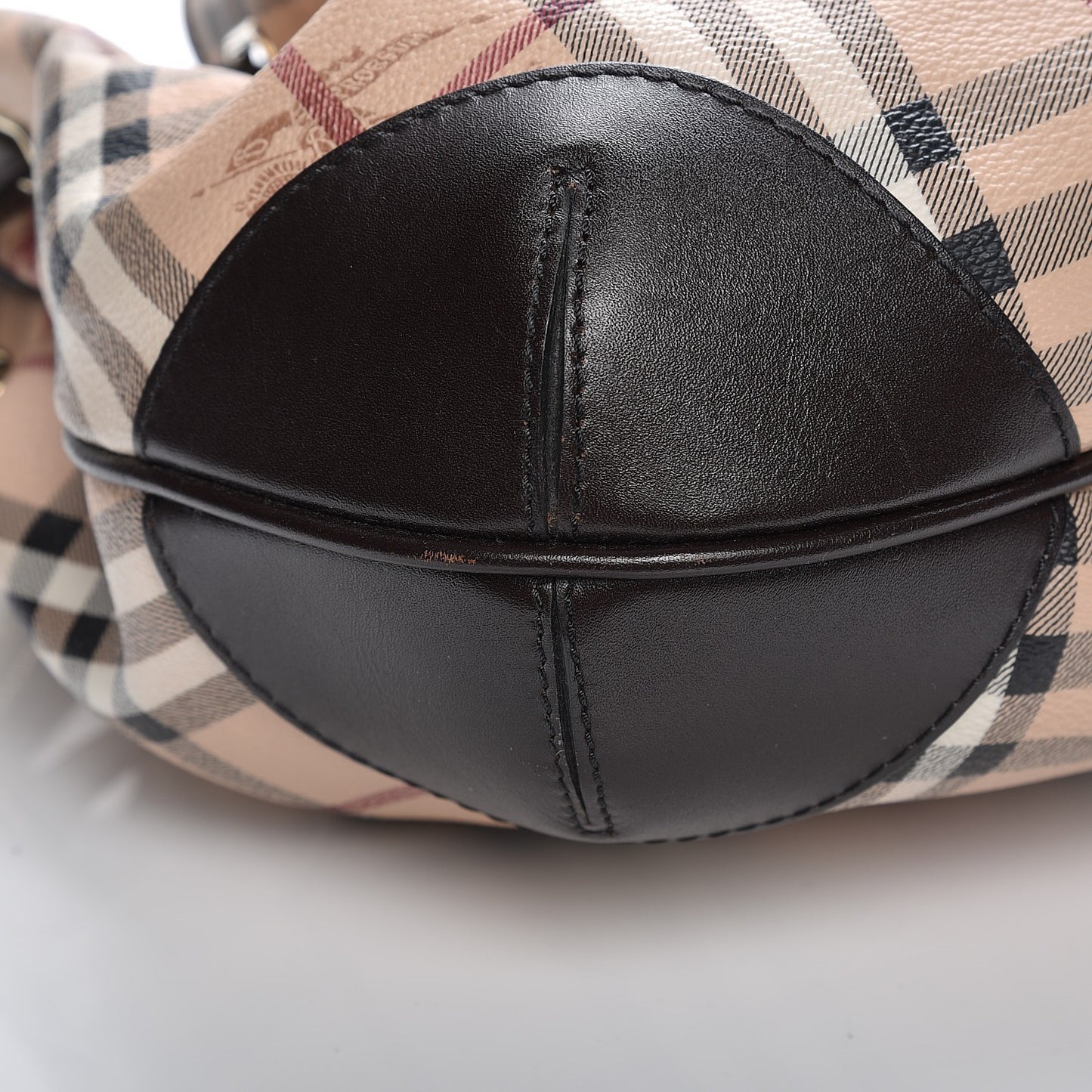 Haymarket Check Medium Willenmore Hobo Chocolate