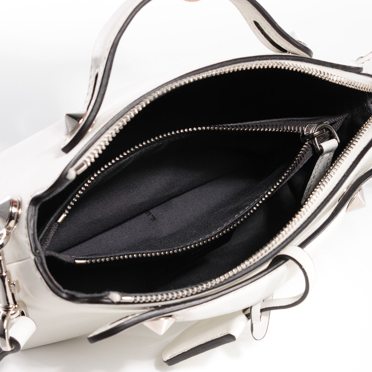 Vitello Dolce Crystal Croc Tail Mini By The Way Boston Bag White