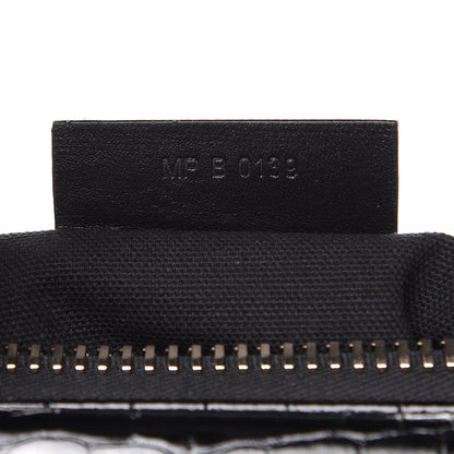 Givenchy Calfskin Crocodile Embossed Small Antigona Black 7 of 9