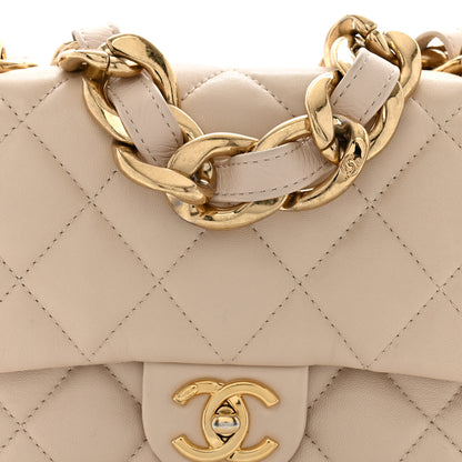 Chanel Lambskin Quilted Small CC Funky Town Flap Beige 8 of 12