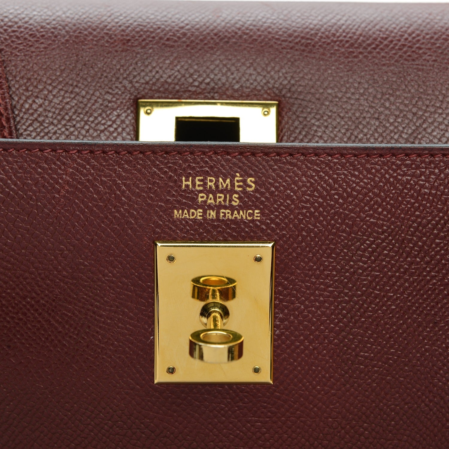Hermes Courchevel Kelly Sellier 35 Rouge H 6 of 27