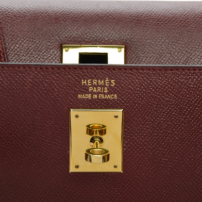 Hermes Courchevel Kelly Sellier 35 Rouge H 6 of 27