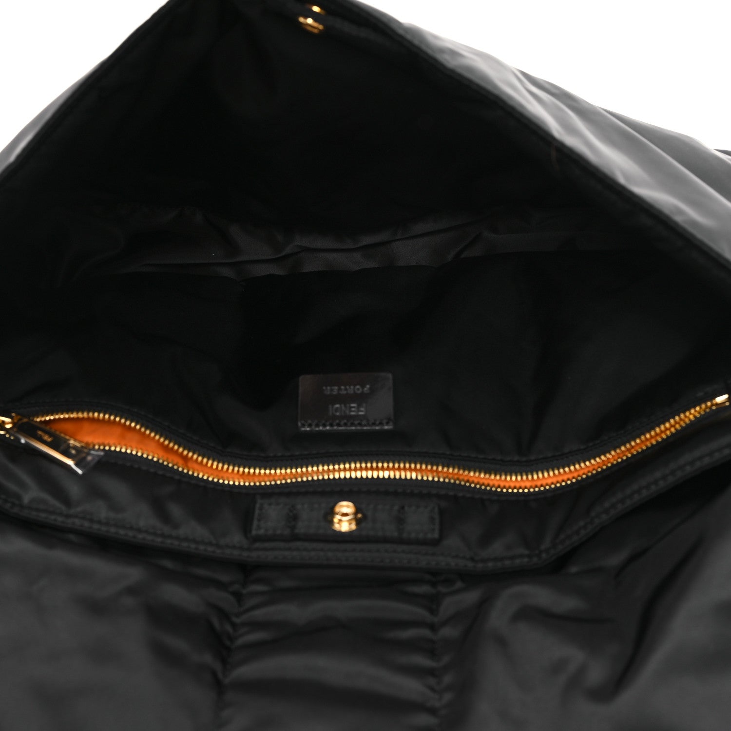 Fendi X PORTER Nylon Regular Belt Baguette Black 5 of 11