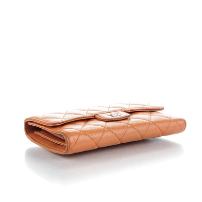 Chanel Caviar Quilted Large Flap Wallet Rose 4 of 12