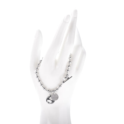 Gucci Sterling Silver Boule Bead Charm Toggle Bracelet 2 of 4