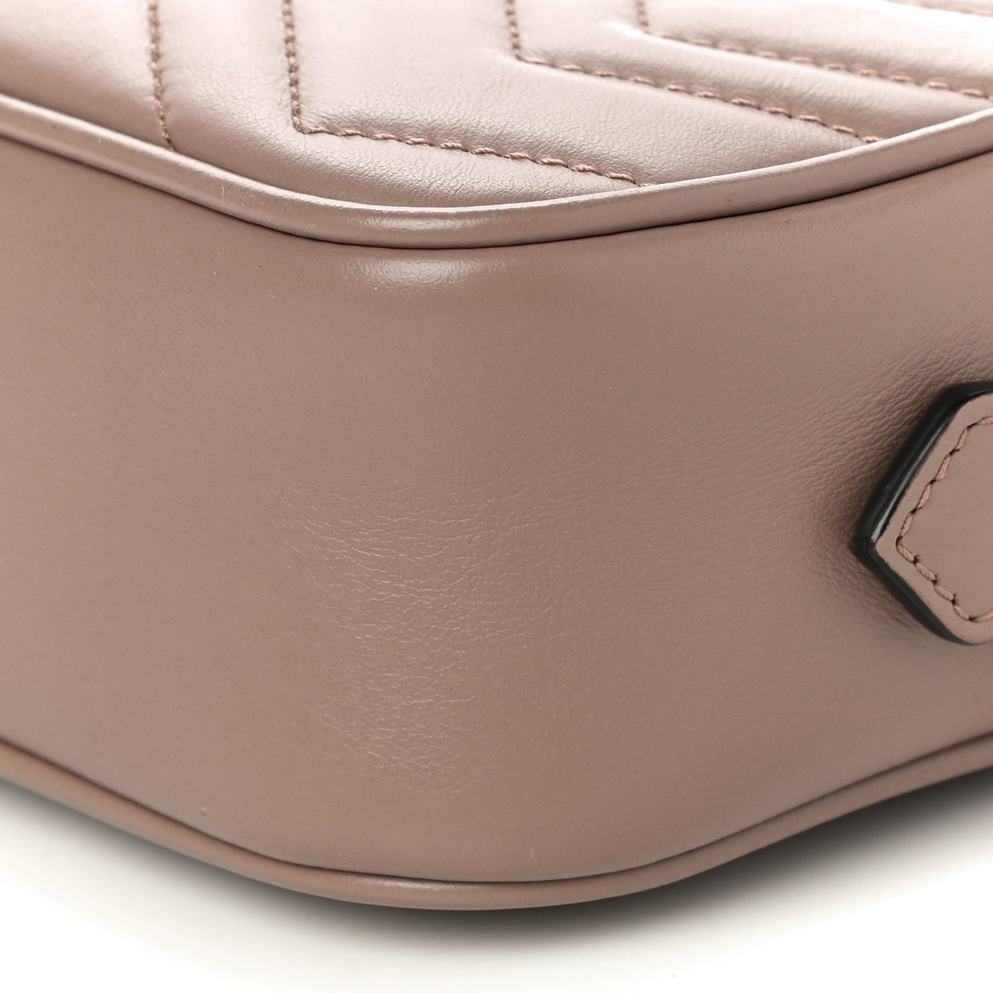Calfskin Matelasse Mini GG Marmont Chain Shoulder Bag Porcelain Rose
