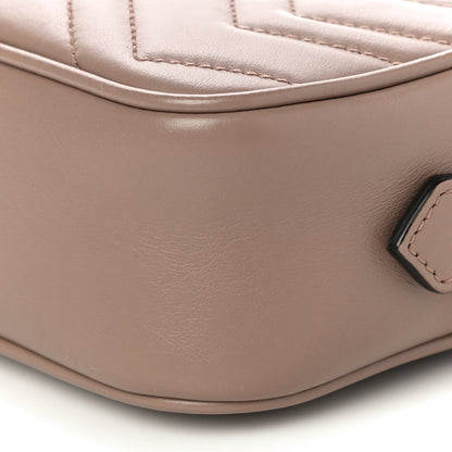 Gucci Calfskin Matelasse Mini GG Marmont Chain Shoulder Bag Porcelain Rose 11 of 11