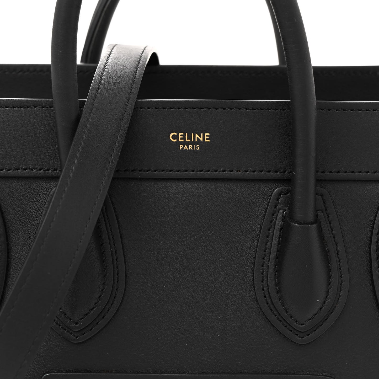 Smooth Calfskin Nano Luggage Black