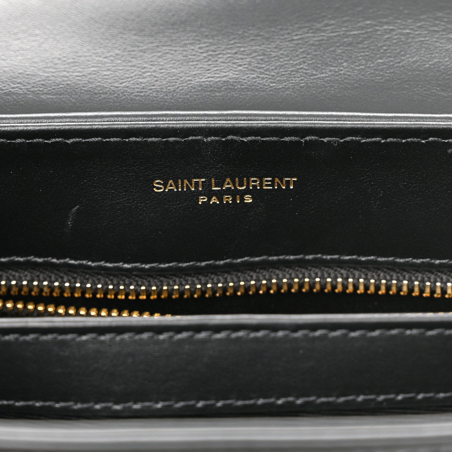 Saint Laurent Calfskin Y Quilted Monogram Toy Loulou Crossbody Bag Black 6 of 12