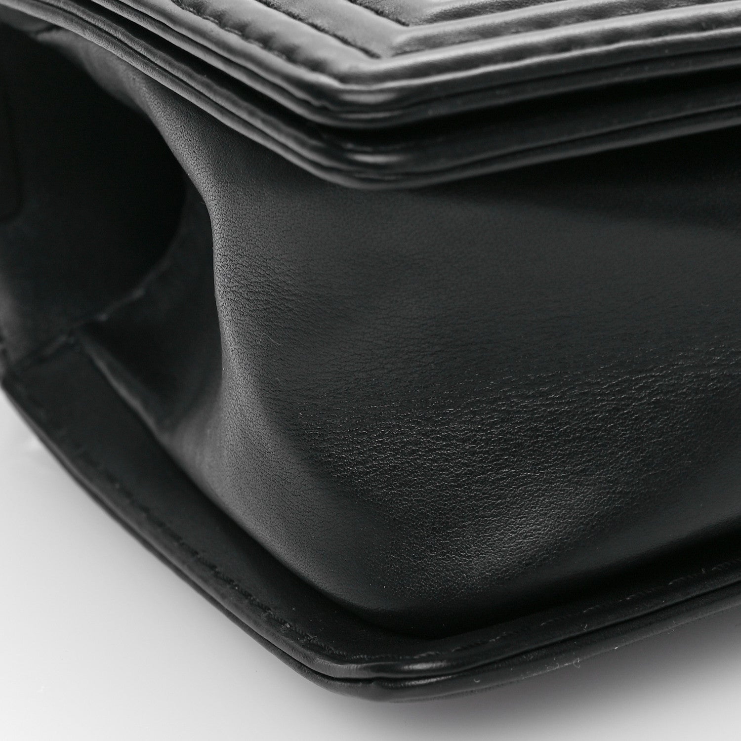 Chanel Lambskin Stitch Quilted Medium Boy Flap Black 9 of 11