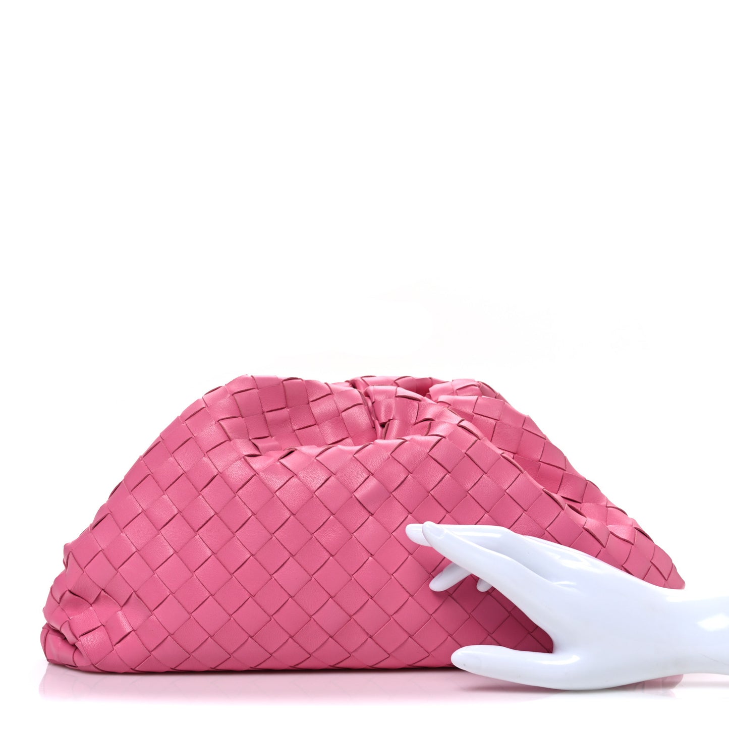 Nappa Maxi Intrecciato The Pouch Oversized Clutch Pink