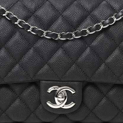 Chanel Caviar Quilted Jumbo Easy Flap Black 9 of 9