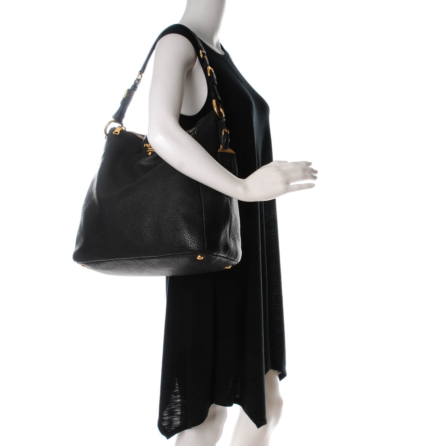 Deerskin Shoulder Bag Black