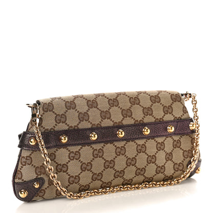 Gucci Monogram Small Horsebit Chain Clutch Purple 2 of 10