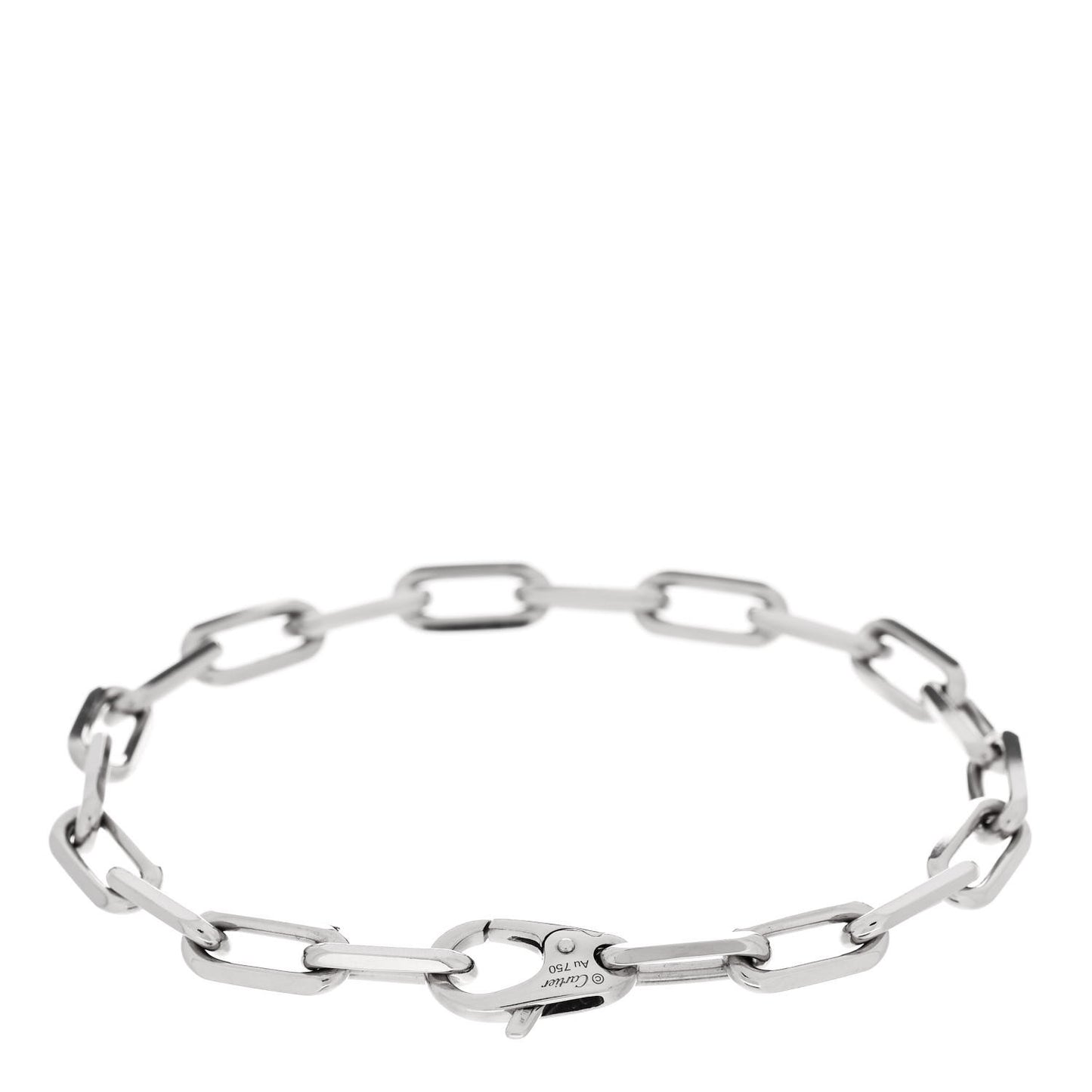 18K White Gold Santos de Cartier Bracelet
