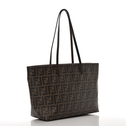 Fendi Zucca Spalmati Small Roll Tote Tobacco Moro 3 of 12