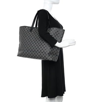 Gucci Metallic Monogram Large Tote Black 2 of 11