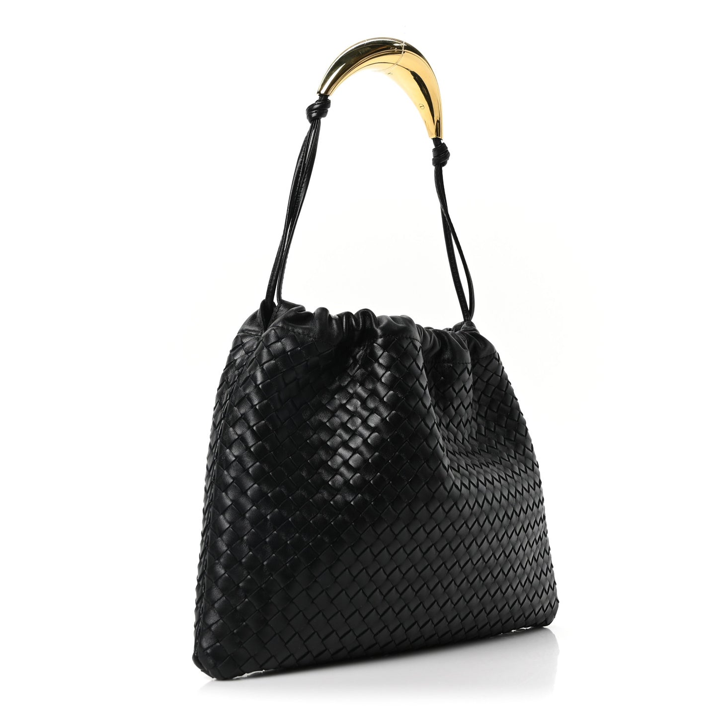 Nappa Intrecciato Dustbag Handle Black
