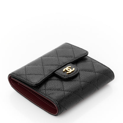 Chanel Caviar Quilted Compact Flap Wallet Black 4 of 11