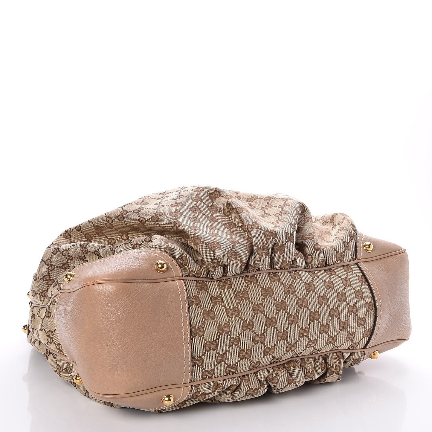Monogram Large Jockey Hobo Beige