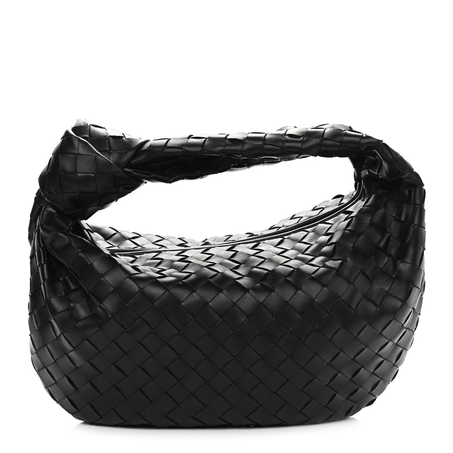 Nappa Intrecciato Teen Jodie Hobo Black