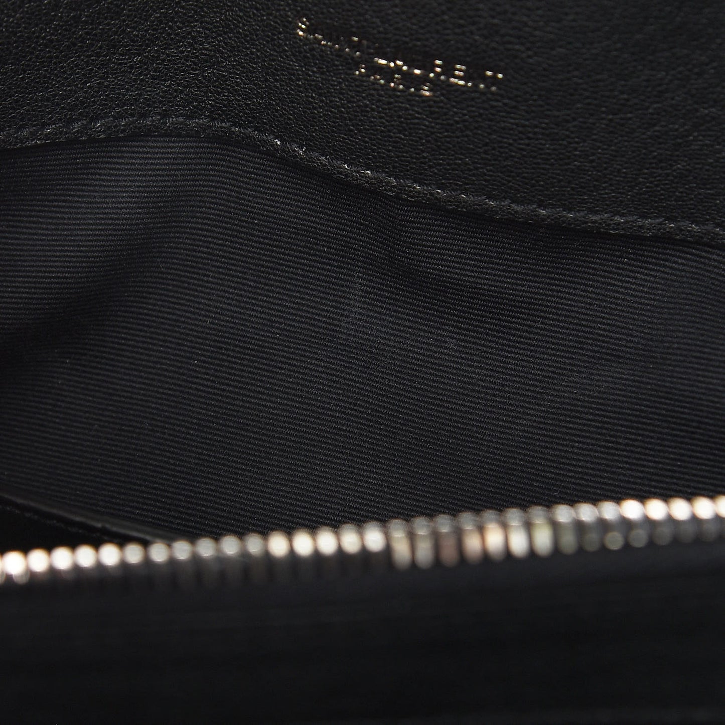 Sheepskin Matelasse Chevron Monogram Large College Satchel Black