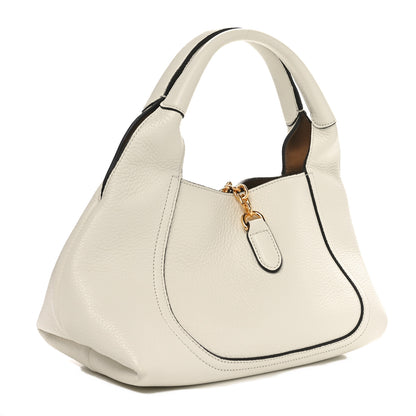 Gucci Grained Calfskin Softbit Medium Shoulder Bag White 2 of 10