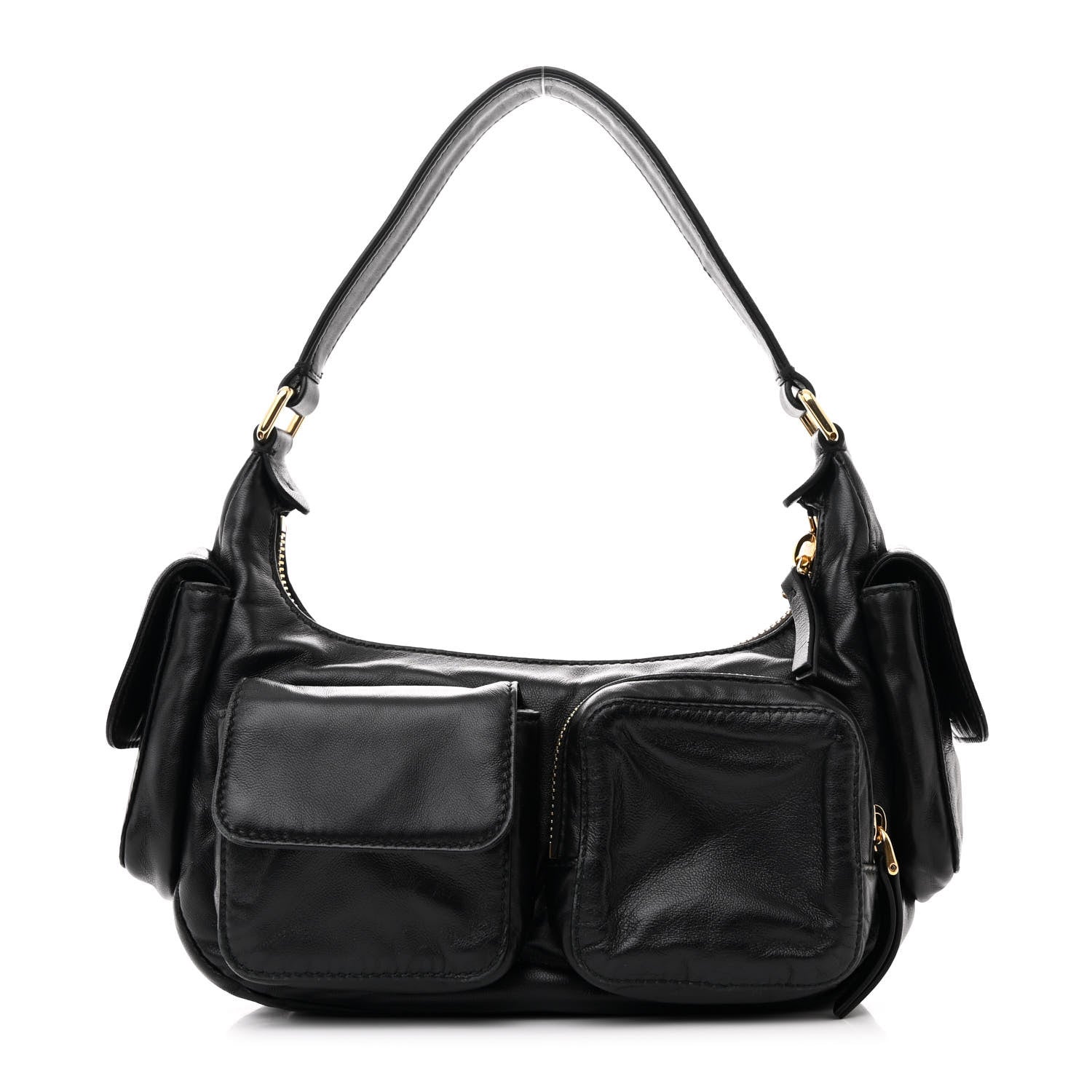 Miu Miu Nappa Multi Pocket Hobo Black 1 of 10