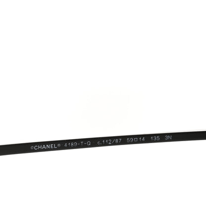 Chanel Aviator CC Sunglasses 4189-T-Q Matte Brown Dark Grey 5 of 8
