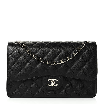 Chanel Caviar Quilted Jumbo Double Flap Black 1 of 11