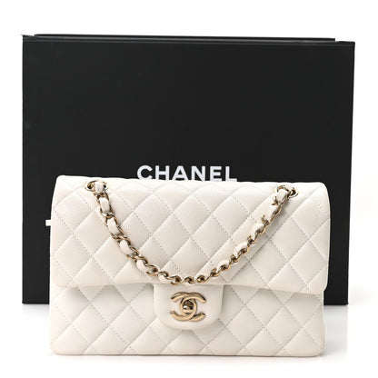 Chanel Caviar Quilted Small Double Flap White 11 of 11