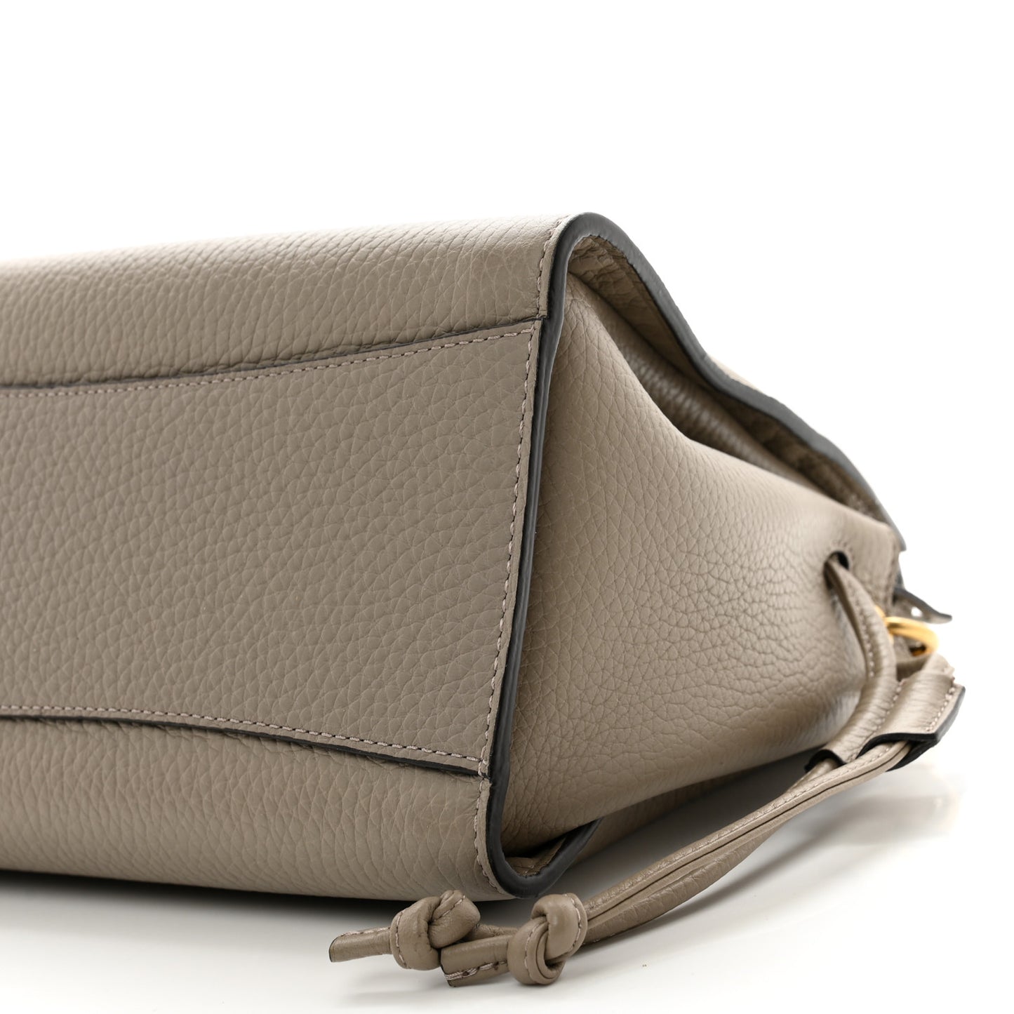Heavy Grain Small Iris Tote Powder Grey Dark Clay