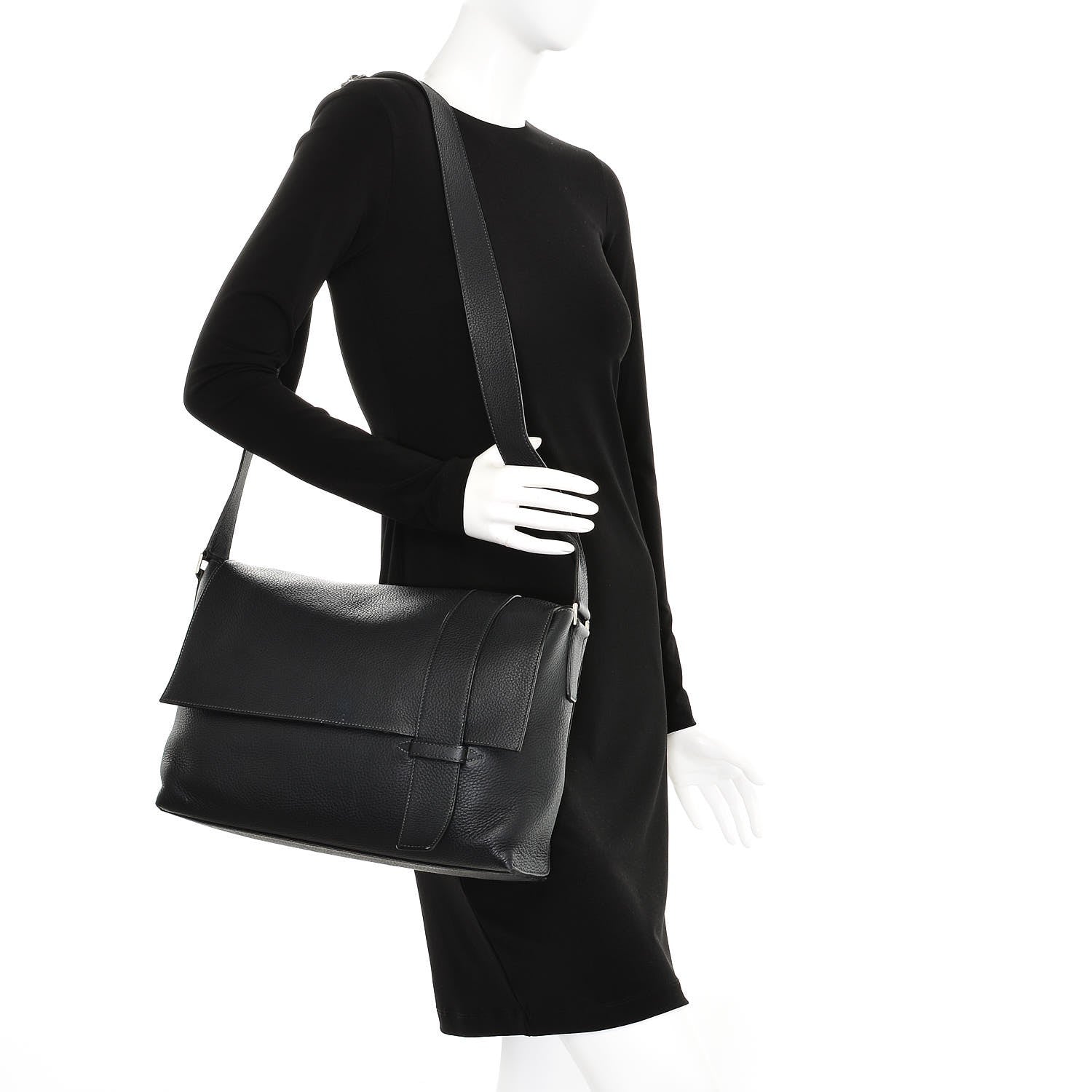 Hermes Taurillon Clemence Alfred 35 Black 2 of 9