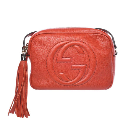 Gucci Pebbled Calfskin Small Soho Disco Bag Sun Orange 1 of 7