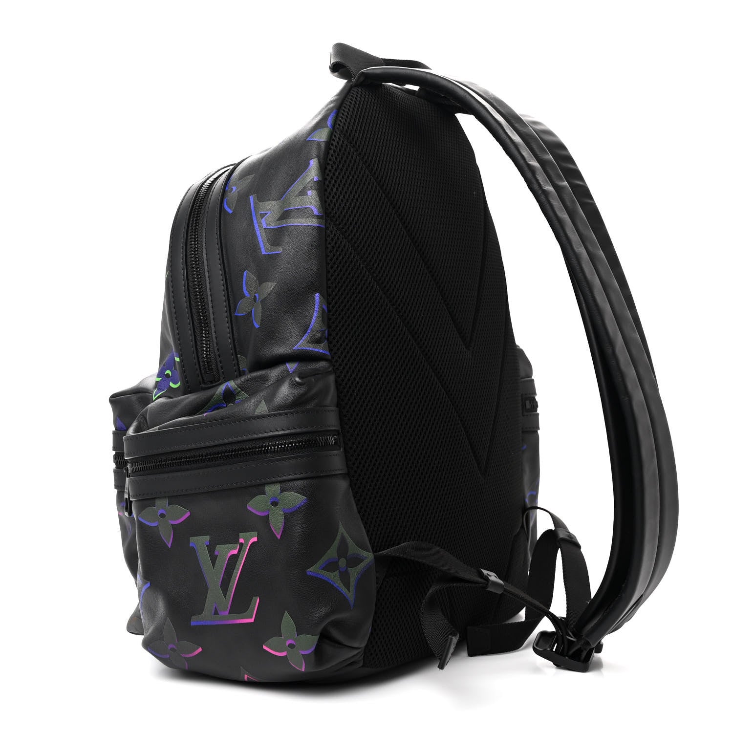 Louis Vuitton Calfskin Monogram Spotlight Comet Backpack Black Borealis 3 of 10