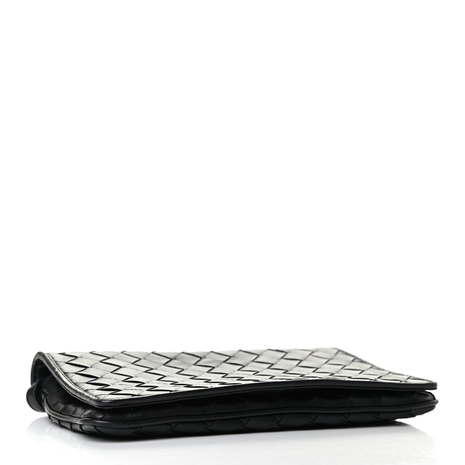 Bottega Veneta Nappa Intrecciato Crossbody Messenger Flap Black 4 of 10