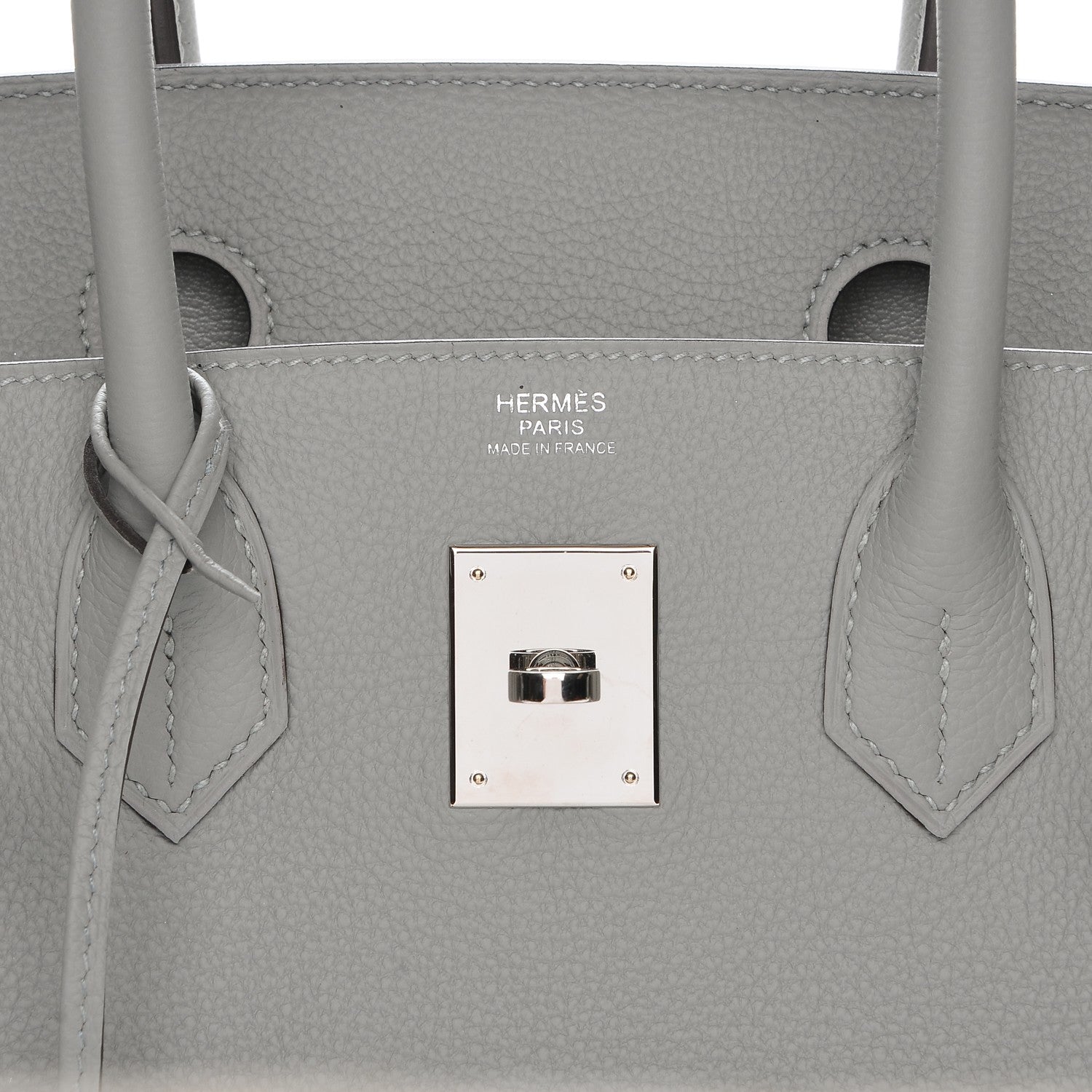 Hermes Togo Birkin 30 Gris Mouette 16 of 23