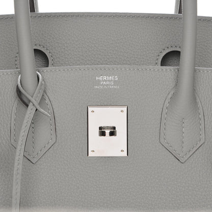 Hermes Togo Birkin 30 Gris Mouette 16 of 23