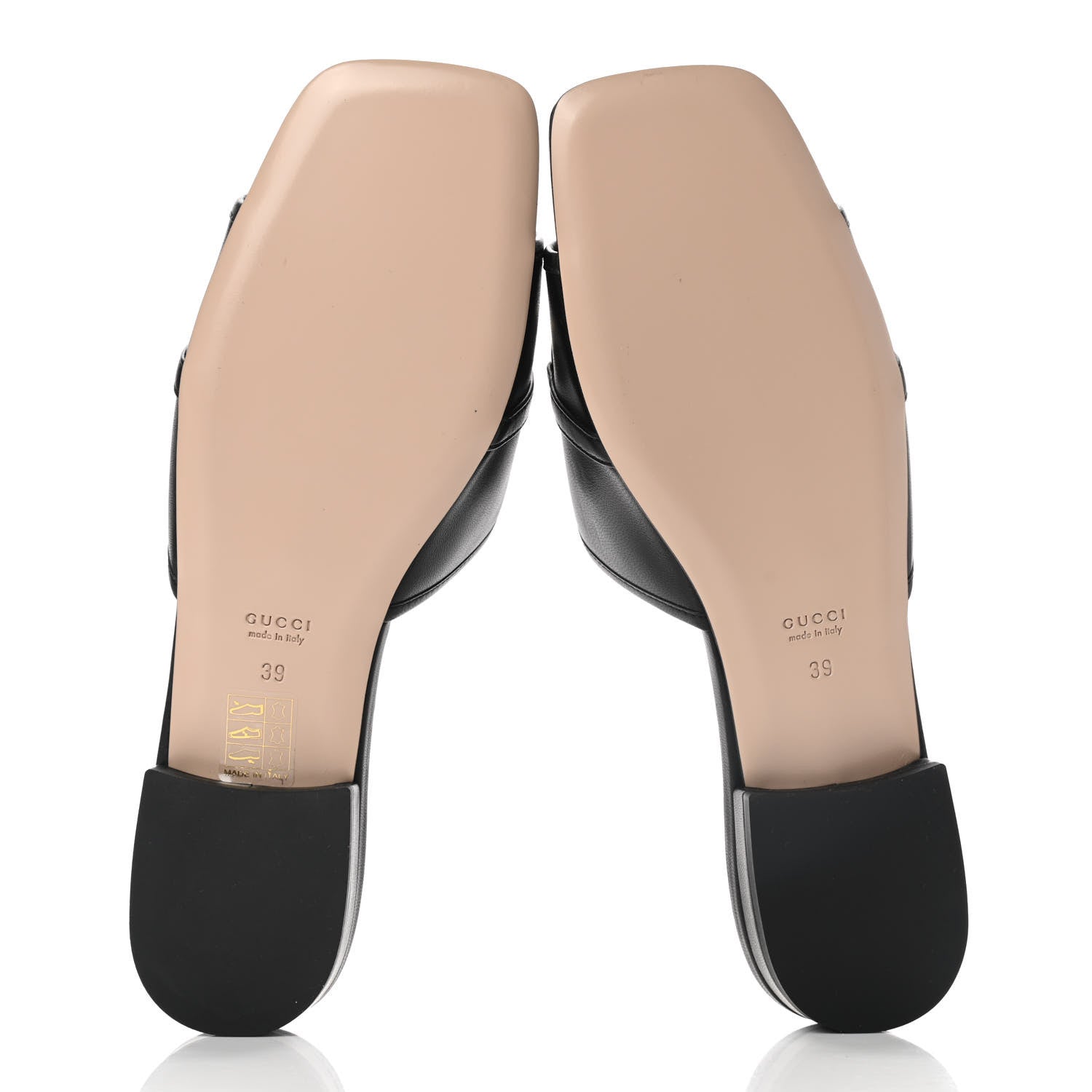 Gucci Nappa Horsebit Flat Slide Sandals 39 Black 5 of 7