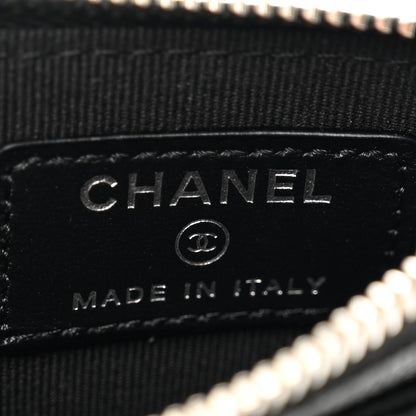 Chanel Caviar Quilted Chanel 19 Zip Card Holder Black 6 of 8
