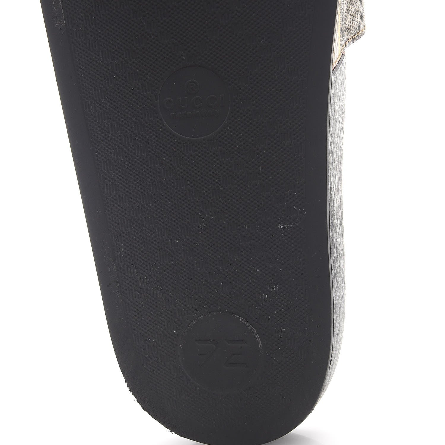 Gucci GG Supreme Monogram Tian Print Slide Sandals 35 36 Black Ebony Multicolor 9 of 19