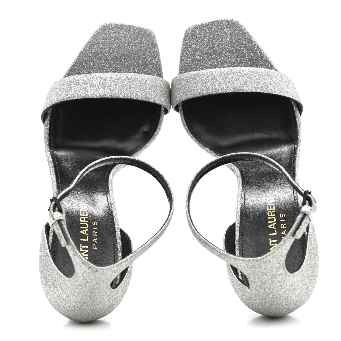 Glitter Amber 105 Ankle Strap Sandals 37.5 Silver