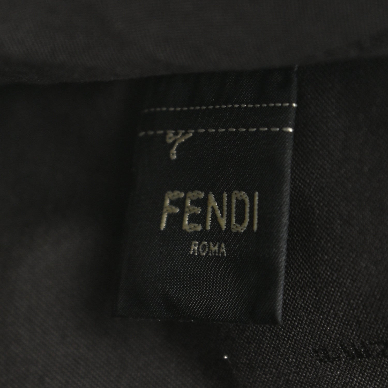 Fendi Suede Vitello Grace Micro FF Large Flat Pouch Nude Spring Maya 7 of 7